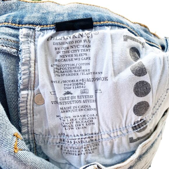 Blank NYC The Great Jones High Rise Skinny Jeans Super Light Wash Cropped 27 - Picture 11 of 12